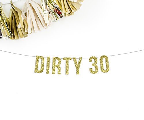 Dirty 30 Banner 30th Birthday Party Thirty 30 30th Party