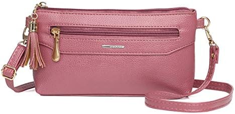 Zg Small Crossbody Purse for Women, Vegan Leather Wristlets, Clutch Wallet Purse with Shoulder Strap