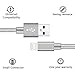 Suanna iPhone Cable 3Pack 10FT Nylon Braided Certified Lightning to USB iPhone Charger Cord for iPhone 7 Plus 6S 6 SE 5S 5C 5, iPad 2 3 4 Mini Air Pro, iPod Nano 7 - Grey