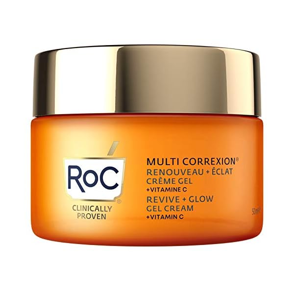 RoC-Multi-Correxion-Revive-Glow-Vitamin-C-Gel-Cream-Anti-Wrinkle-and-Aging-Firming-Moisturiser-50ml RoC - Multi Correxion Revive + Glow Vitamin C Gel Cream - Anti Wrinkle and Ageing Moisturiser - Visibly Plumps and…