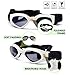 Dog Goggles to Protect Eyes - Stylish Dogs UV Sunglasses for Small to Medium Breed - White