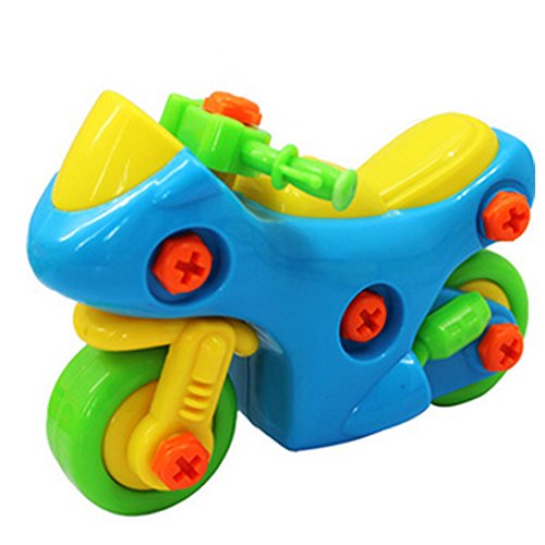 Disassembly Assembly Toys Kids Baby Early Learning Puzzle Educational Toys 1Pc Small Motorcycle - Thumbnail 5