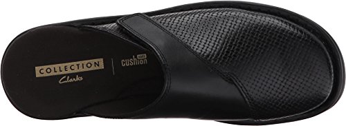 CLARK'S Women's Patty Tayna Mule, Black Leather, 9 W US