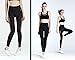 NIOFEI High Waist Inner Pocket Yoga Pants Tummy Control Workout Running Mesh Sexy Yoga Leggings