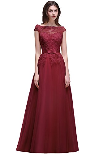 open lace back dress Amazing Evening Dress A-Line Bateau Neck Matte Satin Floor-Length Pleated Formal Party Dresses main image 0
