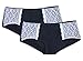 Anigan StainFree 2 Pack Cut and Sew Hipster Wide Lace Trim Period Panty - Black