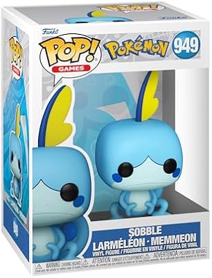 Funko Pop! Jogos: Pokémon - Sobble - Figura de Vinil Colecionável - Ideia de Presente- Merchandise Oficial - Brinquedos para Crianças & Adultos - Fãs de Video Games - Boneca de Colecionador & Exposição