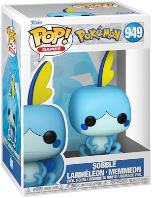 Funko Pop! Jogos: Pokémon - Sobble - Figura de Vinil Colecionável - Ideia de Presente- Merchandise Oficial - Brinquedos para Crianças & Adultos - Fãs de Video Games - Boneca de Colecionador & Exposição
