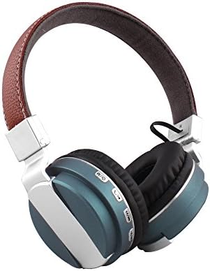 Alltrum Foldable Over-Ear Wireless Headphone,Built-in Mic, Stereo Sound,Lightweight,Comfortable Wearing Feeling,Noise Reduction,SD Card,Wired Modes for Phone / PC / Tablets, Lake Blue