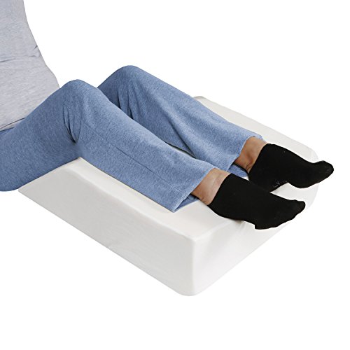 SUPPORT PLUS Elevated Leg Wedge Support Pillow Relieves Back/Sciatica Pain, Surgical or Injury