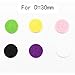 SANNYSIS 20 PCs 30mm Car Perfume Supplemental Pad Essential Oil Diffuser Cotton Decorate Jewelry Mat( random color)