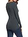 Ekouaer Women's Modal Long Sleeve Maternity Nursing Top(Dark Grey M)
