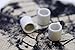 ChangThai Design 10 White Ceramic Coffee Mug Tea Cup Dollhouse Miniatures Food Kitchen
