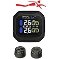 Black TPMS Display Unit Sykik SRTP300 Wireless Motorcycle TPMS - Tire Pressure Monitoring System With 1-Year Warranty Trailer Accessories - Foto 5