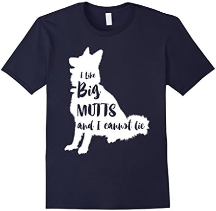 Men's I like big mutts and I cannot lie T-Shirt XL Navy