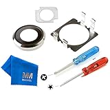 MMOBIEL Back Rear Camera Lens for iPhone 6 Plus / 6S Plus 5.5inch (Silver) Cover Ring Assembly Replacement incl Flash Diffuser + Bracket Holder 2xScrewdriver