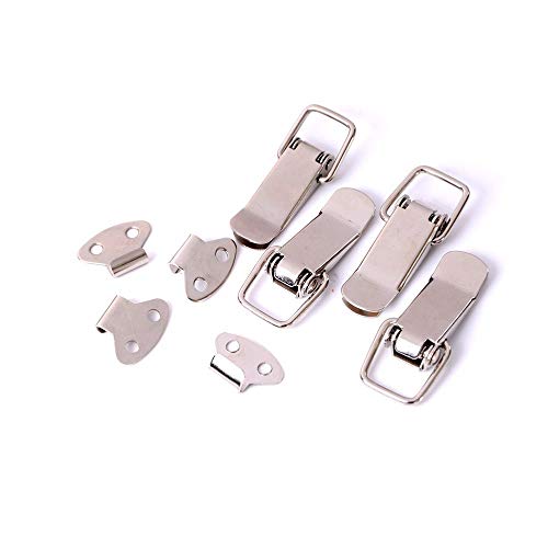 Latch Spring - 4pcs Lot Iron Hasp Sliding Door Window J105 Cabinet Boxes Spring Loaded Latch - Barrel Prime Fuel Tool Boat Seat Station Spring Hook Galaxy Lock Bushing Greenhouse Folding H