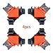 Luchuan Angle Clamps, 4PCS Right Angle Fixing Clip,Multi-function woodworking right angle clamp Adjustable Swing Corner Clamp, Corner Clip Fixer for Welding, Wood-Working, Drilling,Making Cabinets
