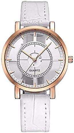 Fashion Clearance Watch! Noopvan Womens Watches Womens Hollow Out Fashion Casual Analog Wrist Quartz Leather Band Watches on Sale (White)