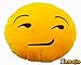 Zemojis Soft Stuffed Cushion Emoji Throw Pillow (Smirking Face)