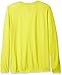 adidas Big Boys' Essential Clima Long Sleeve Tee, Shock Slime Logo, X-Large/18