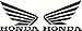 Set of 2 Honda Wing Tank Decals gloss black