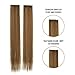 Miss Elegant 24” 10 Pcs Party Highlights Clip in Hair Extensions Colored Hairpieces Long Straight Hair Pieces Realistic Synthetic Hair Accessories for Girls 30g (Caramel Brown)thumb 3