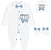 Lilax Baby Boy Newborn Crown Jewels Layette 3 Piece Gift Set