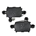 Idealeben 2 Pcs Waterproof IP66 Outdoor/External Junction Box 3-cable PG9 Black Plastic Connector Gland Can Underground Cable Sleeve