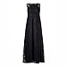 Esprlia Women's Plus Size Lace Sleeveless Evening Party Formal Maxi Dress - 2X Plus - Black