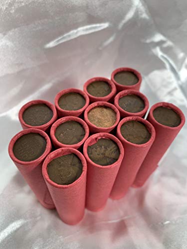1909 VDB Roll Vintage United States Coin Lot Tight Bank Wrapped Unsearched Wheat Penny Roll US Small Cents Lincoln Collection 1909-1958 Philadelphia Denver San Francisco Collectible Rare Key Date Semi - Thumbnail 5