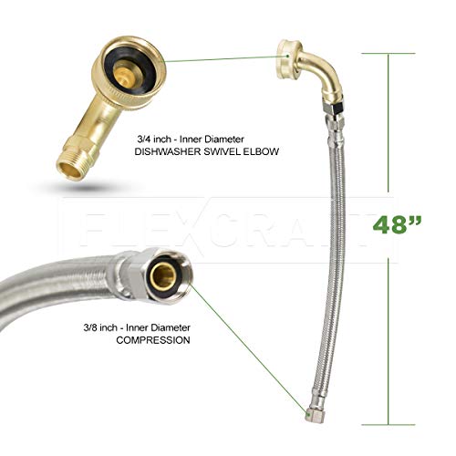 Highcraft CNCT28748OM Connector, Connects Dishwasher to Water