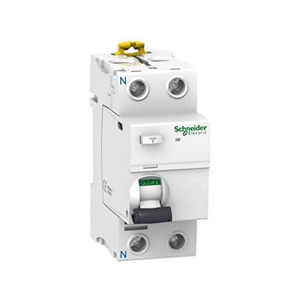 Schneider A9R61263 Rccb Residual Current Circuit Breaker Iid 2P 63A 30Ma Si, White