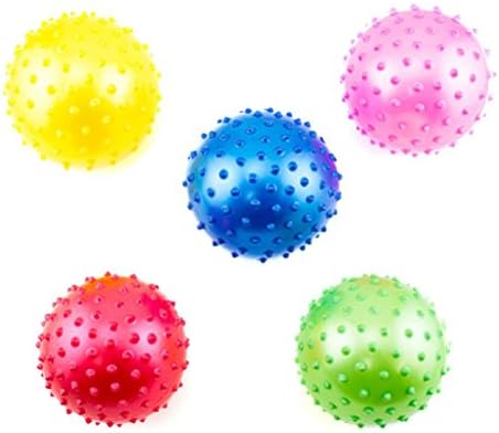 Fancy 5 Soft 5" Spike Knobby Balls Child Party Favor Bouncy Therapy Sensory Autism