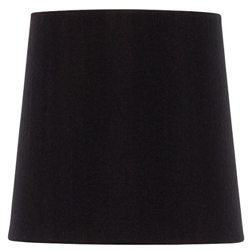 Upgradelights Eggshell Silk 6 Inch European Drum Clip-On Lampshade - 5x6x6 Inches