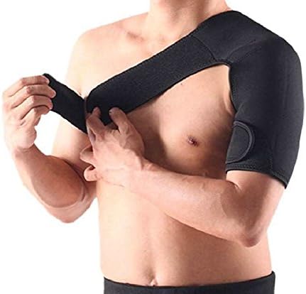 YHBracer Adjustable Shoulder Support Brace for Rotary Sleeve Injury Prevention Compression Brace Strap Wrap Belt(Left Shoulder)
