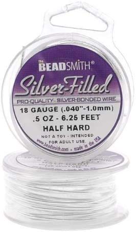 Silver Filled Wire - 20 Gauge Round Half Hard - 0.5oz (9.37 Feet)