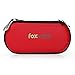FOXVAPE Protective Carry Travel Storage Case Bag fit Ego Case, Flavors, Batteries, Chargers, Headphones, Cables, Phones, Keys, Jewelry, Watches (Red)