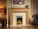 Dimplex Kansas Inset Electric Fire Brass Optiflame 2kW Fan Heater Real Coals view 2