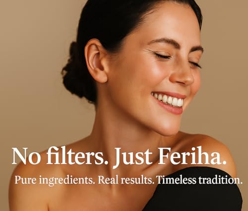 FERIHA Premium Moroccan Black Soap with Organic Argan Oil, 100% Authentic, Artisan Beldi Soap - Sourced, Crafted & Packed in Morocco - Traditional Hammam Formula