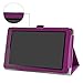 MediaPad T3 7.0 Case,Mama Mouth PU Leather Folio 2-Folding Stand Cover with Stylus Holder for Huawei MediaPad T3 7.0 Inch Tablet,Purple