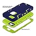 ULAK iPhone 5S Case, iPhone 5 Case, iPhone SE Case (2016 Released), Heavy Duty Shockproof Sport Rugged Drop Resistant Dustproof Protective Cover for iPhone 5/5S/SE, Navy (Not fit iPhone SE 2020 2022)