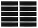 Styla Hair Headbands for Women Stretch Fashion Head Bands 10 Pack Non-Slip Head Wraps Great for Spa, Sports, Yoga, Pilates, Running, Gym Headband, Workouts (Black)