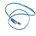 YICHUMY 2 Packs! Glow in The Dark Micro USB Cable Light Up Android Charging Cable for Samsung Galaxy S6 S7 Edge,HTC,LG,Sony Luminous Micro USB Cable Fast Charge Led Cable Set of 2 (Blue)