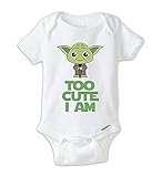 Star Wars Cute Yoda Baby Onesie, Baby Bodysuit, Yoda Onesie, Star Wars Onesie (0-3 Months Longsleeve)