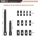 Tacklife Drive Impact Socket Set, Inch, Total 15pcs Including-13pcs 3/8 nut driver/ 2pcs Extension Bar Set, CR-V Steel, 6-Point-HIS5A