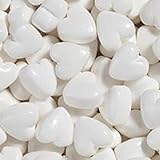 White Candy Hearts 15 Ounce Bag