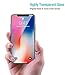TOZO for iPhone X Screen Protector 2 Pack Premium Tempered Glass 9H Hardness 2.5D Super Easy Apply for iPhone 10 / X [0.26MM] 2PCS