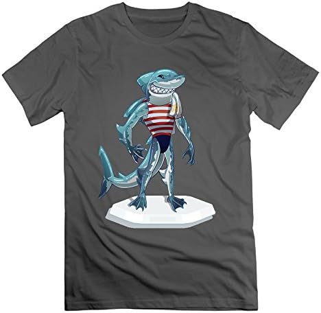 Wonderful Moseq Easygoing Scary Shark 1 T Shirt Crew Neck Short-Sleeve Cotton For Mens