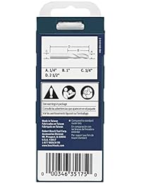 Bosch 85911 MC 1 4 in. Straight Up espiral Router Bit